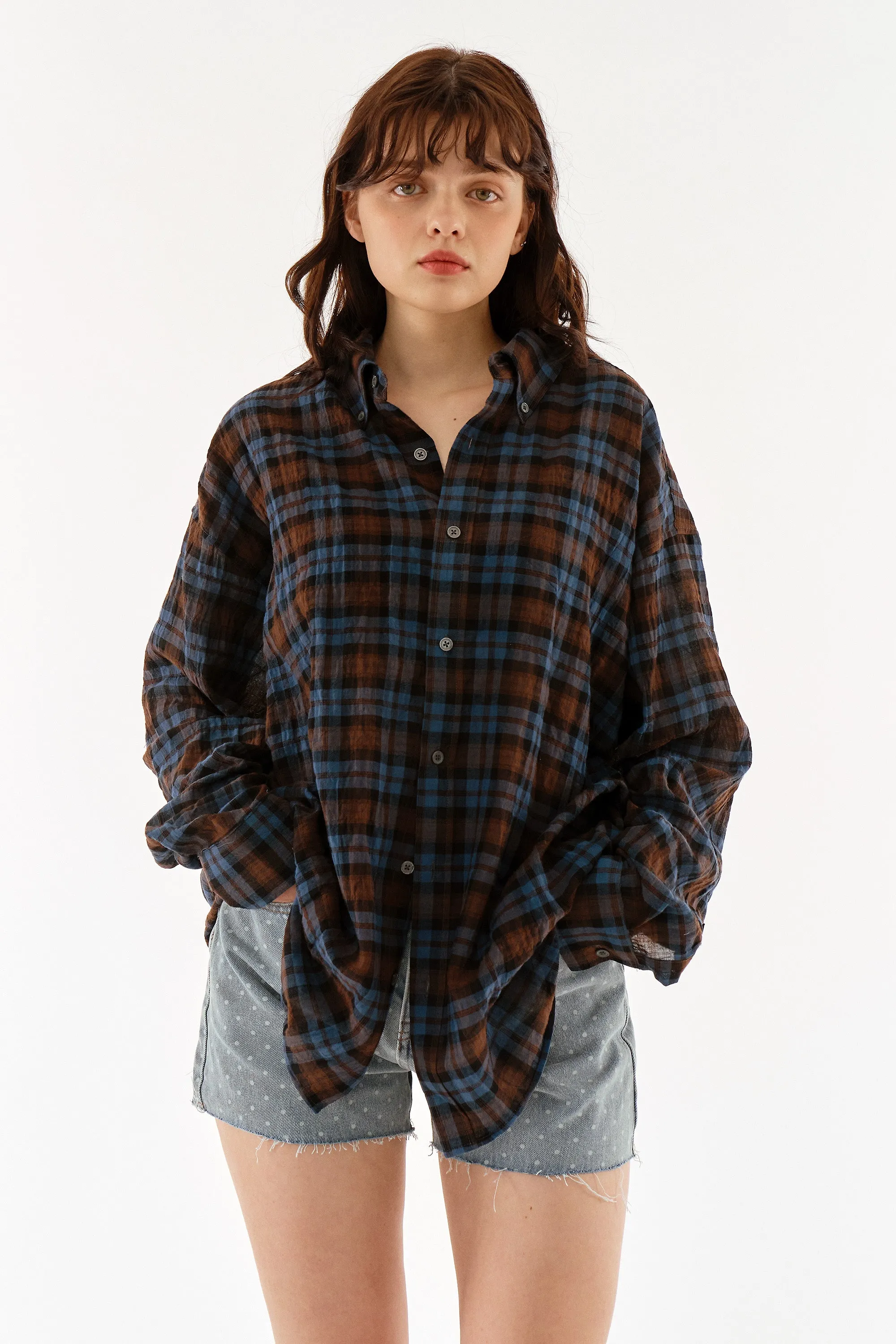 Emryn Oversized Tartan Shirt
