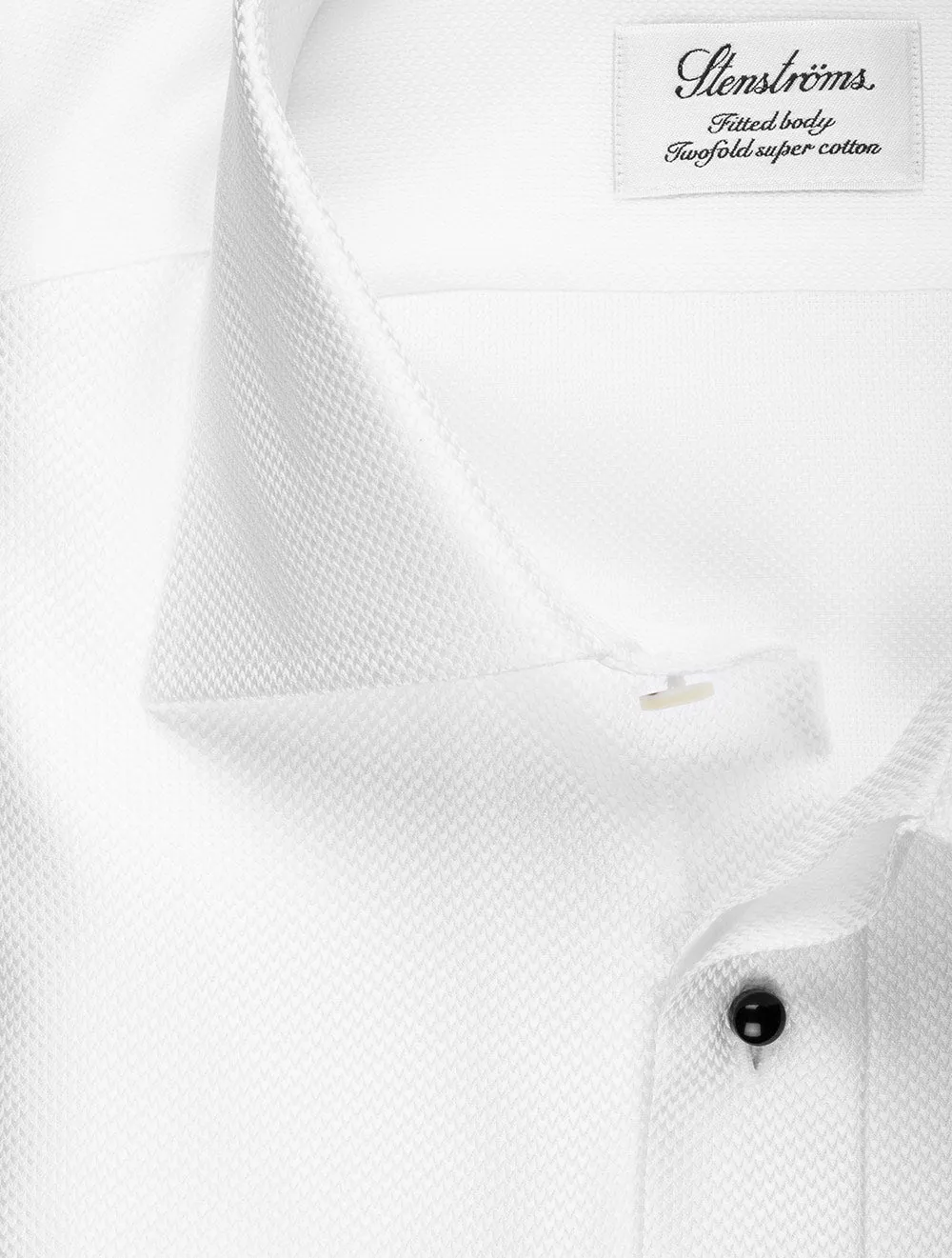 Evening Dress Fitted Body Shirt White