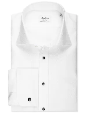 Evening Dress Fitted Body Shirt White