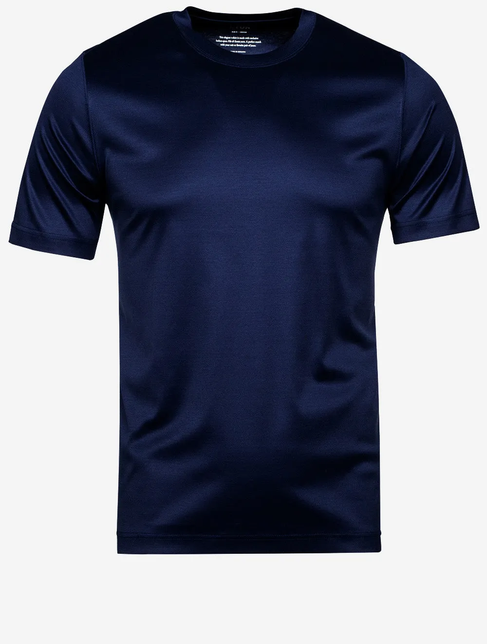 Filo di Scozia Crew Neck T-Shirt Navy