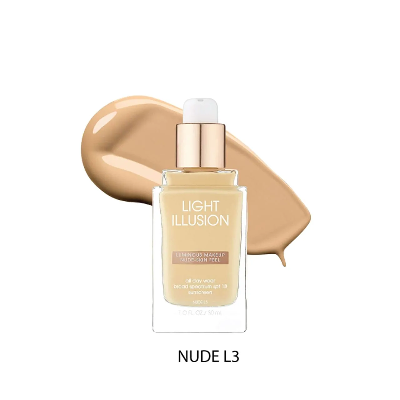 Flower Beauty Light Illusion All Day Wear Foundation SPF18 L3 Nude 30ml