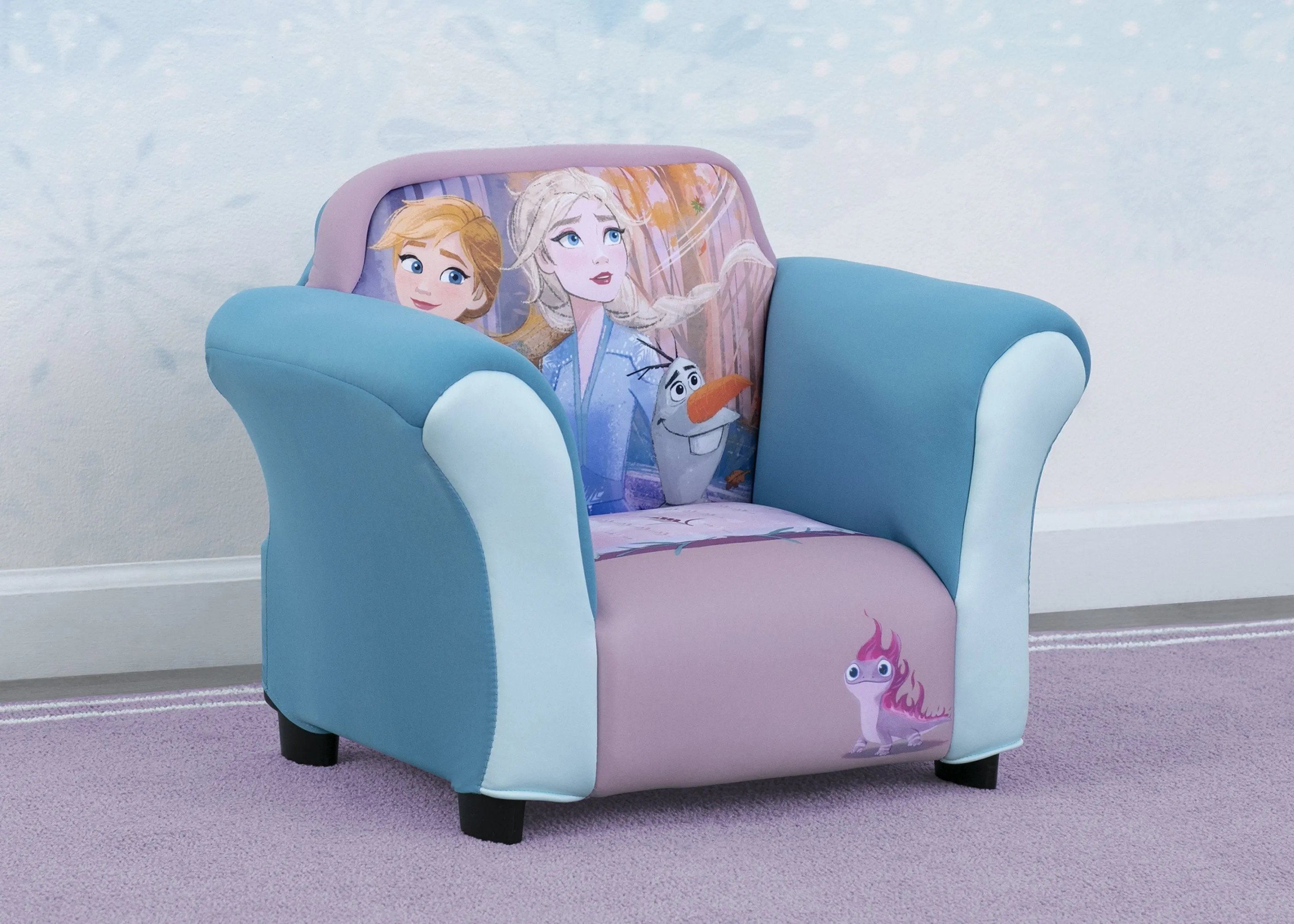 Frozen II Upholstered Chair with Sculpted Plastic Frame