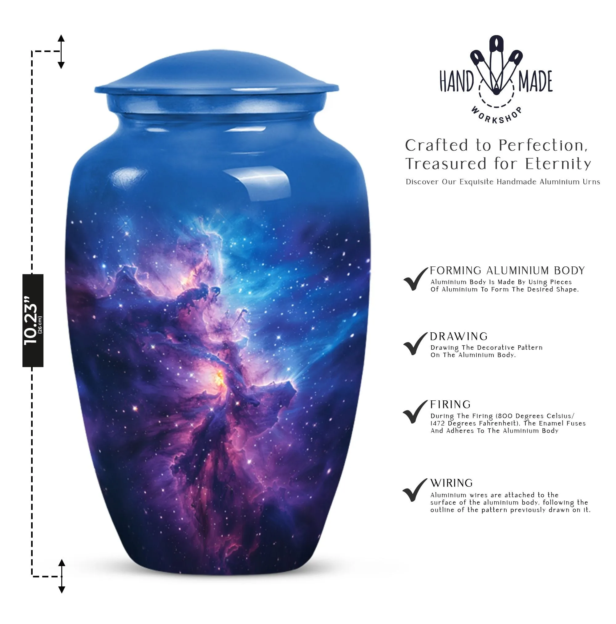 Galaxy Memorial Large Cremation Urn - Honour the Departed