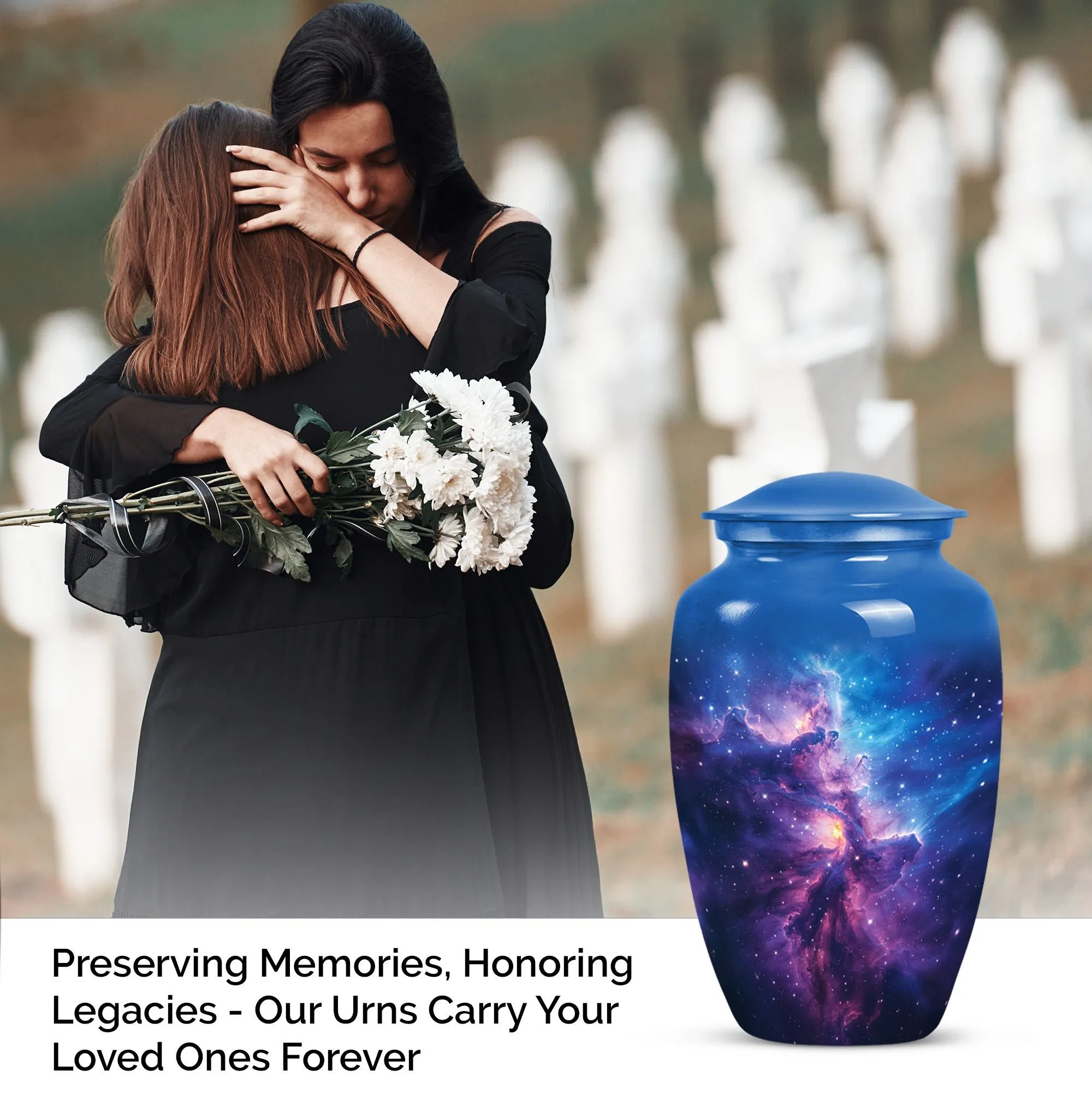 Galaxy Memorial Large Cremation Urn - Honour the Departed