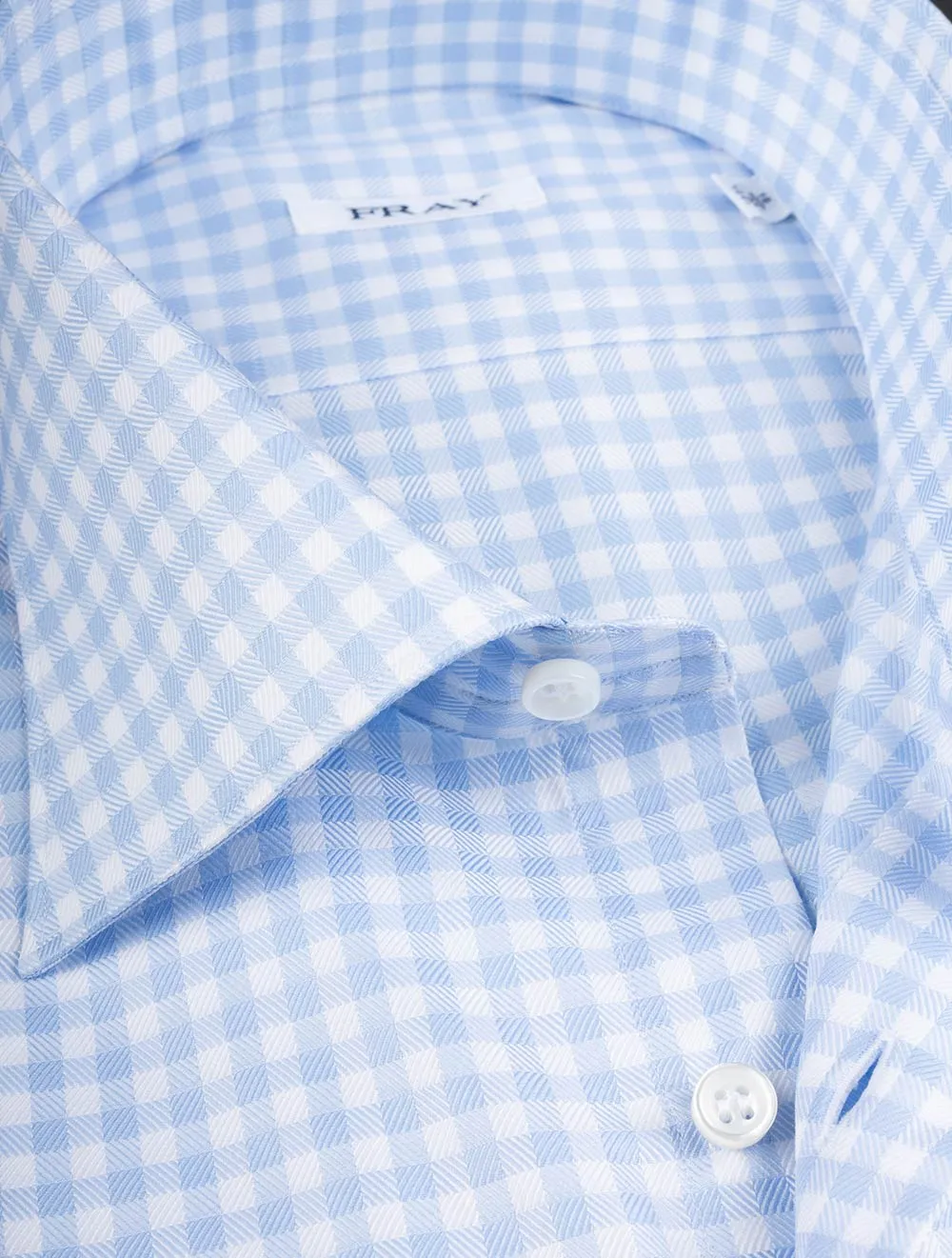 Gingham Check Shirt Blue