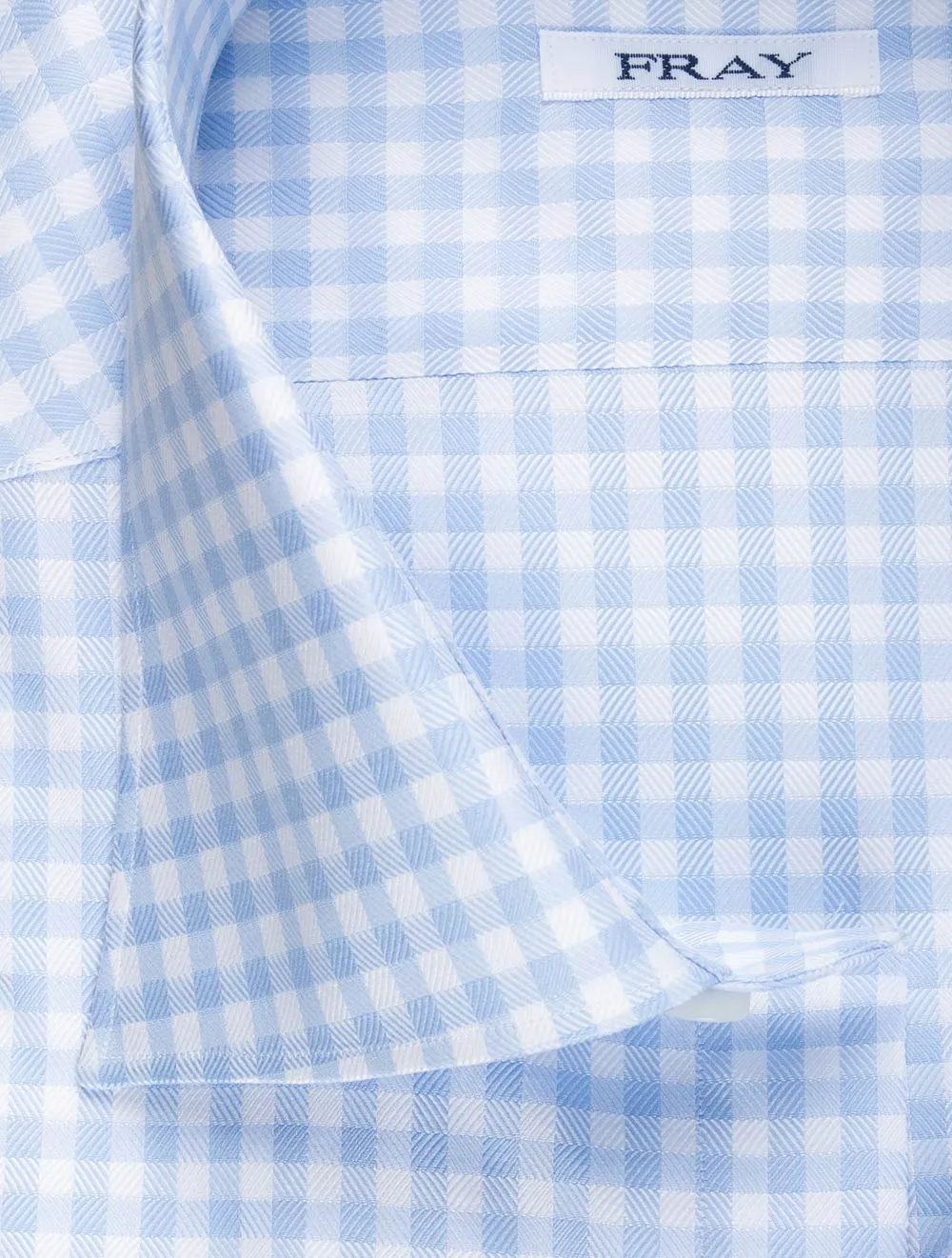 Gingham Check Shirt Blue