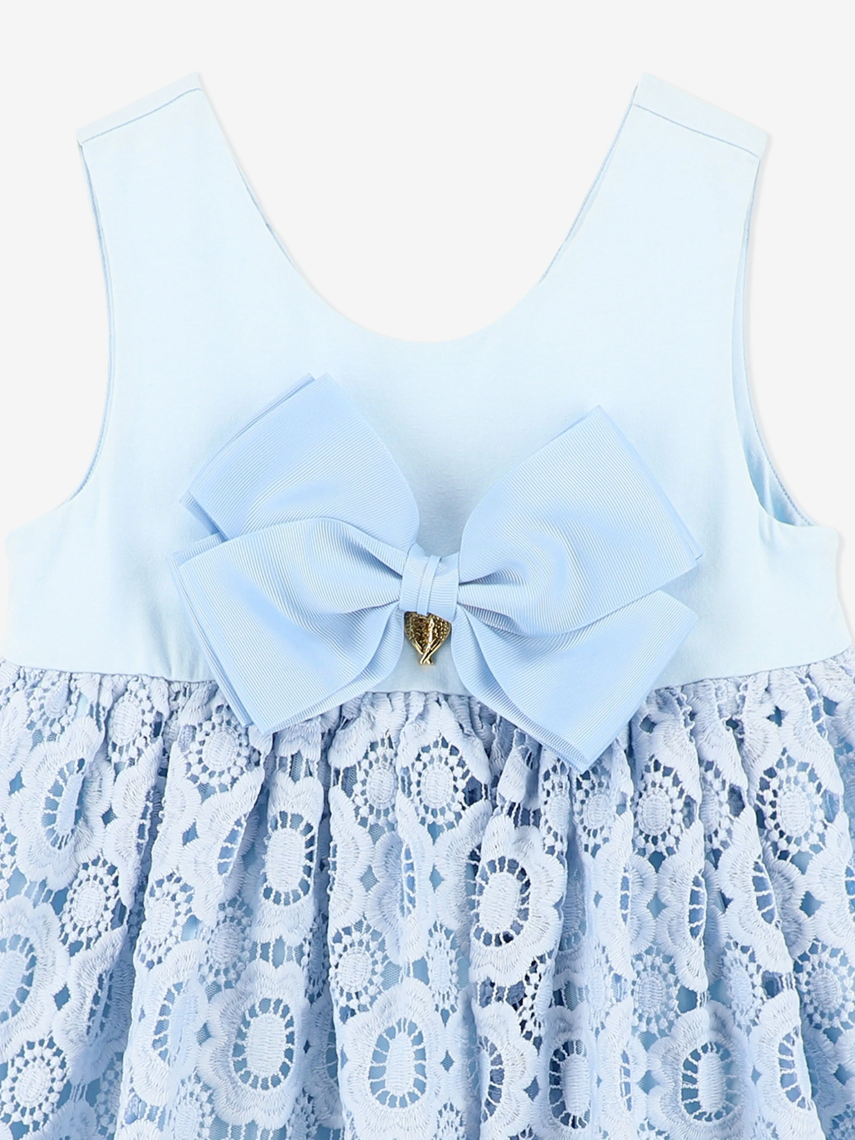 Girls Corella Lace Dress in Blue