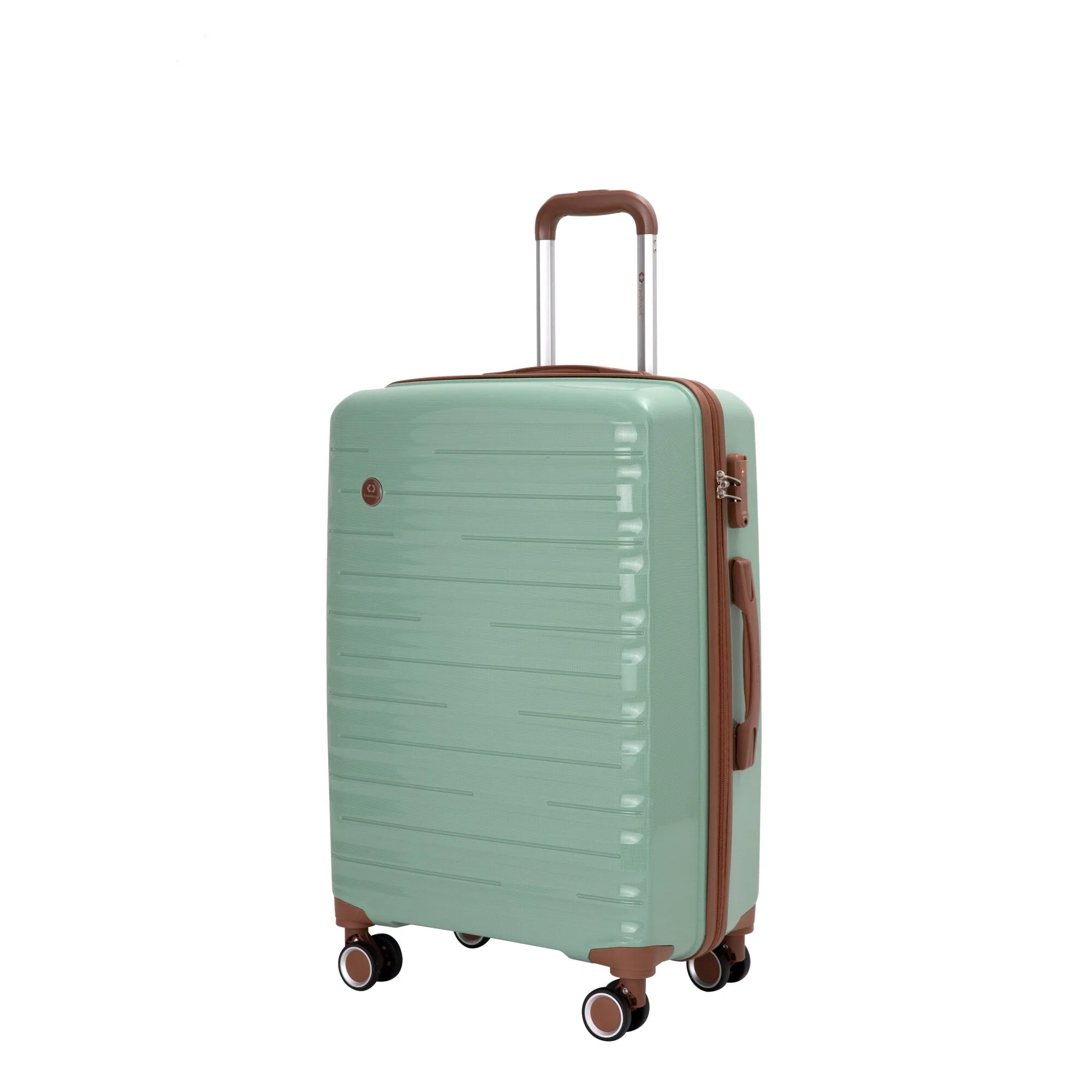 Hardshell Luggage Set with Travel Bag and Toiletry Bag, 5-Piece Suitcase Set with TSA Lock and Rotatable Spinner Wheels