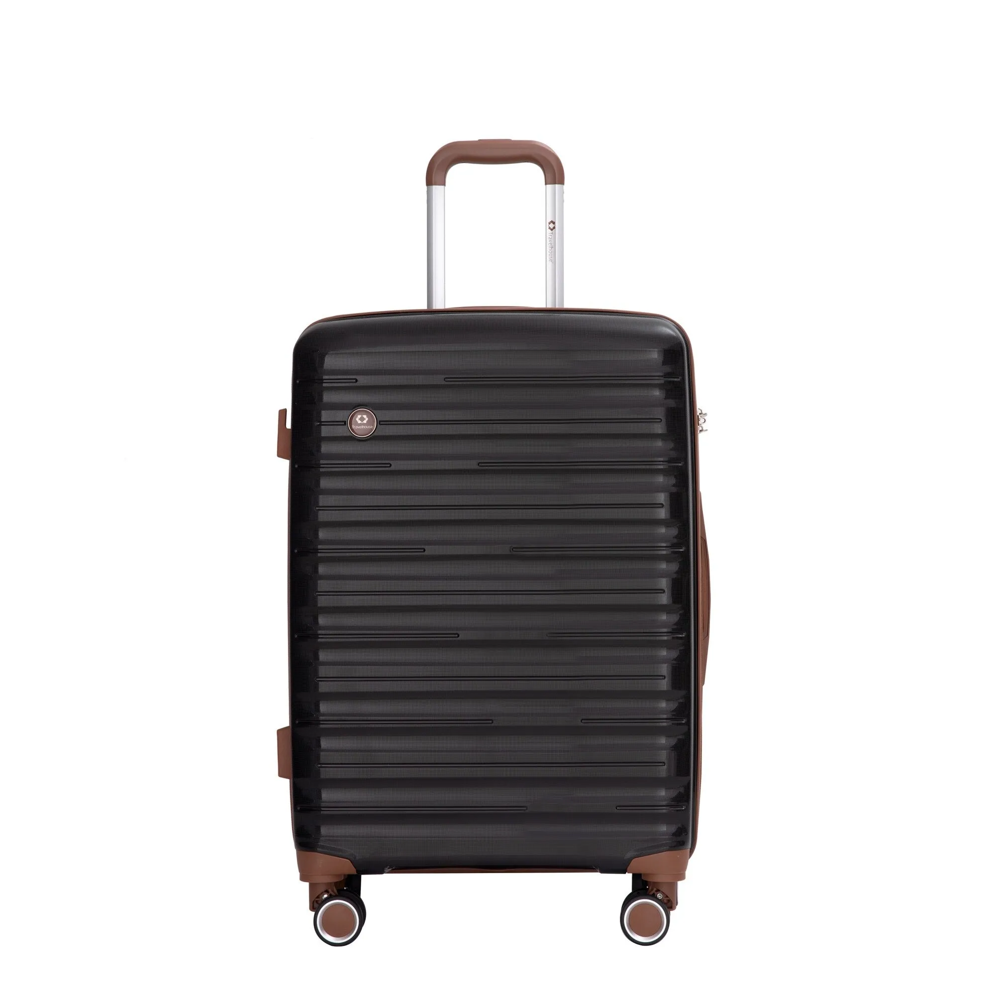 Hardshell Luggage Set with Travel Bag and Toiletry Bag, 5-Piece Suitcase Set with TSA Lock and Rotatable Spinner Wheels