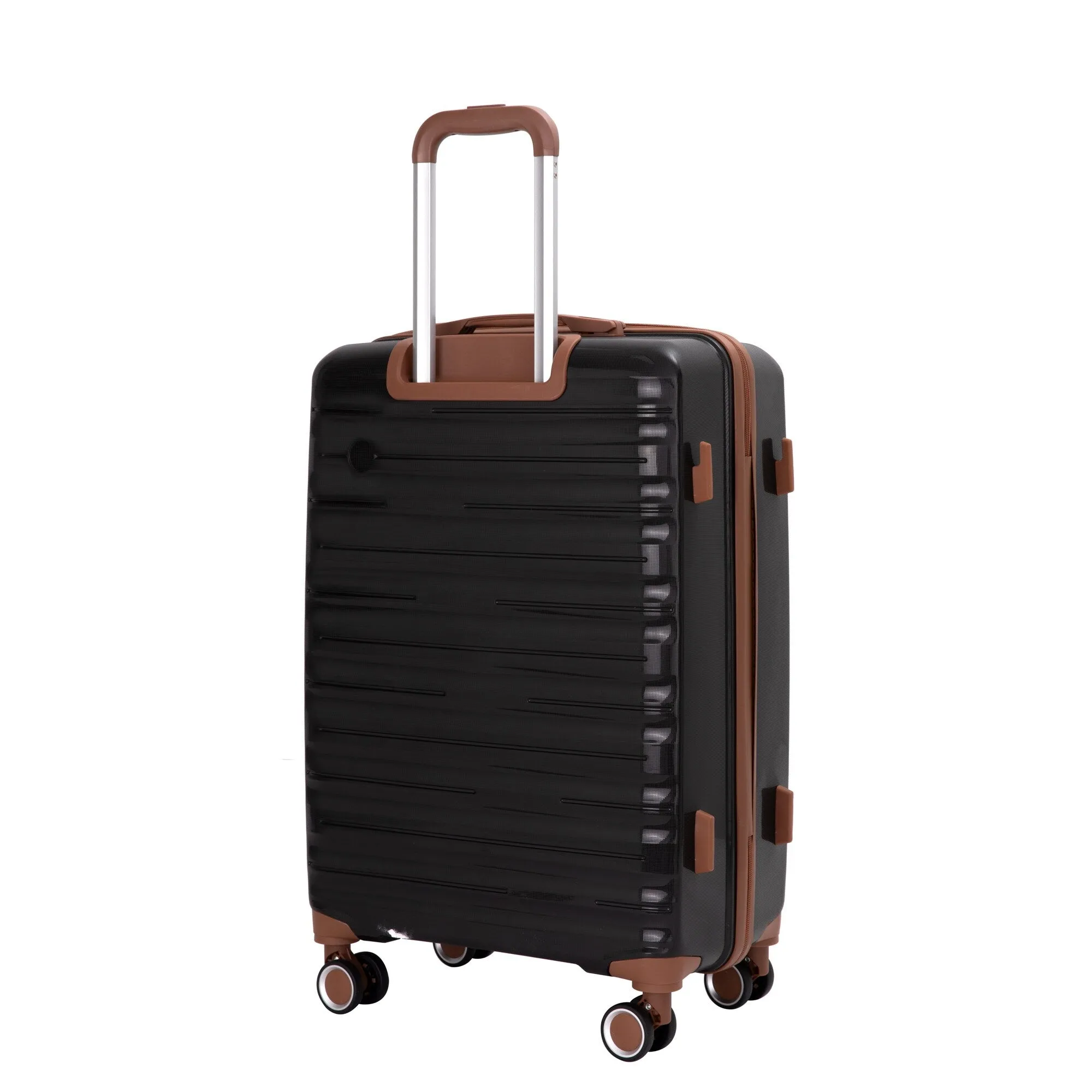 Hardshell Luggage Set with Travel Bag and Toiletry Bag, 5-Piece Suitcase Set with TSA Lock and Rotatable Spinner Wheels
