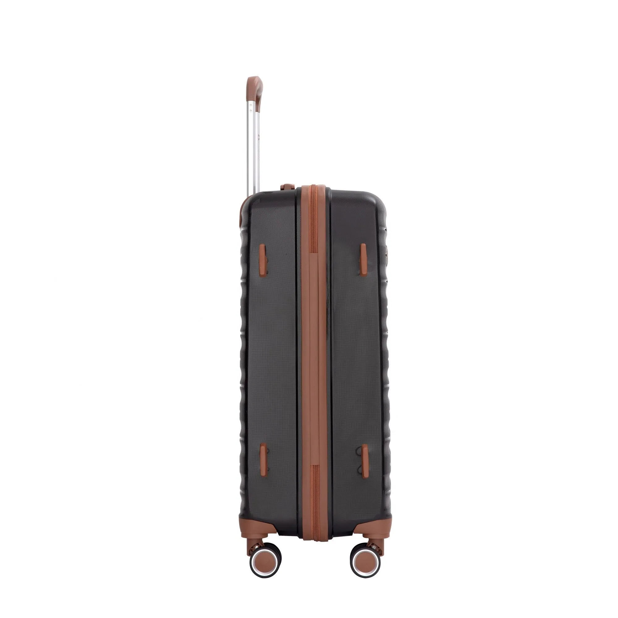 Hardshell Luggage Set with Travel Bag and Toiletry Bag, 5-Piece Suitcase Set with TSA Lock and Rotatable Spinner Wheels