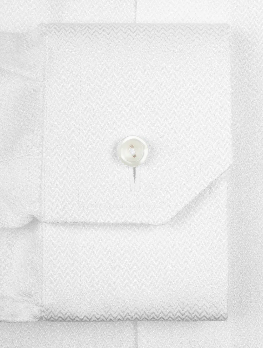 Herringbone Dobby Slim Fit Shirt White