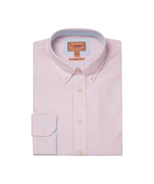 Holt Soft Oxford Tailored Shirt - Pink/Blue Stripe