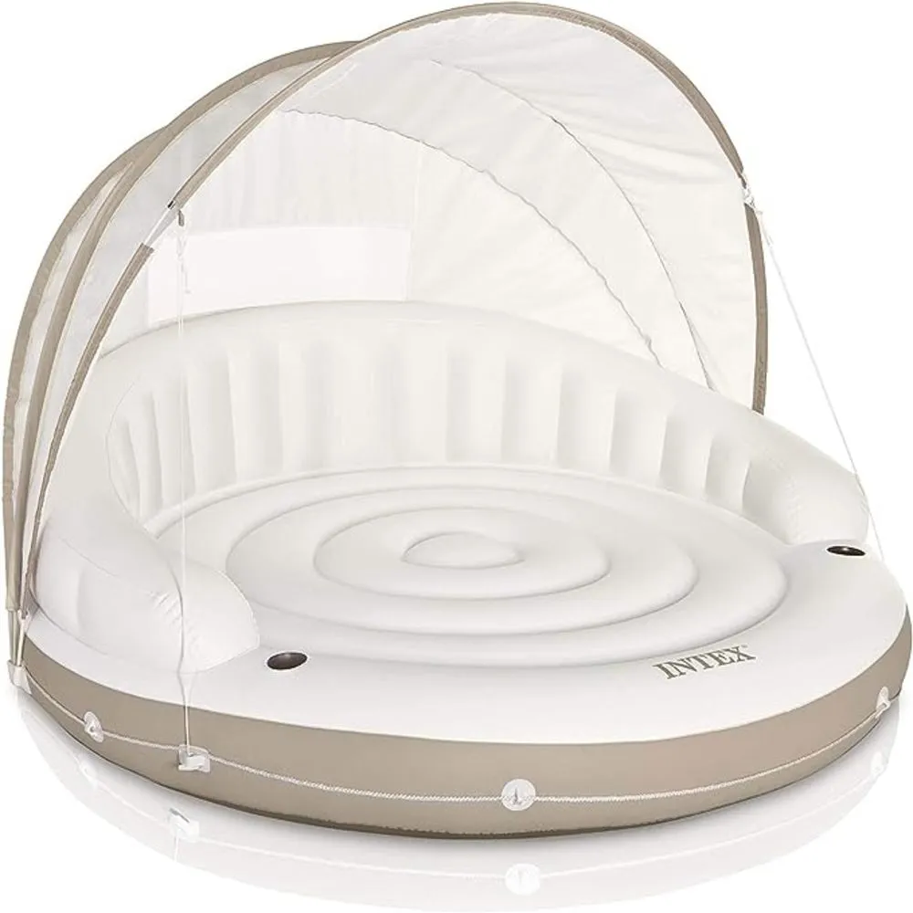 Intex Inflatable Canopy Island Float Lounge - 78.5" x 59"