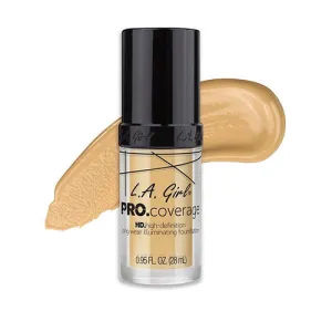 LA Girl HD Pro Coverage Long Wear Illuminating Foundation 642 Fair 28ml