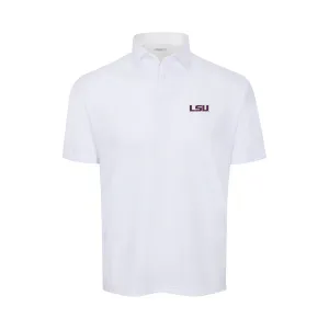 LSU Featherweight Flex Polo White