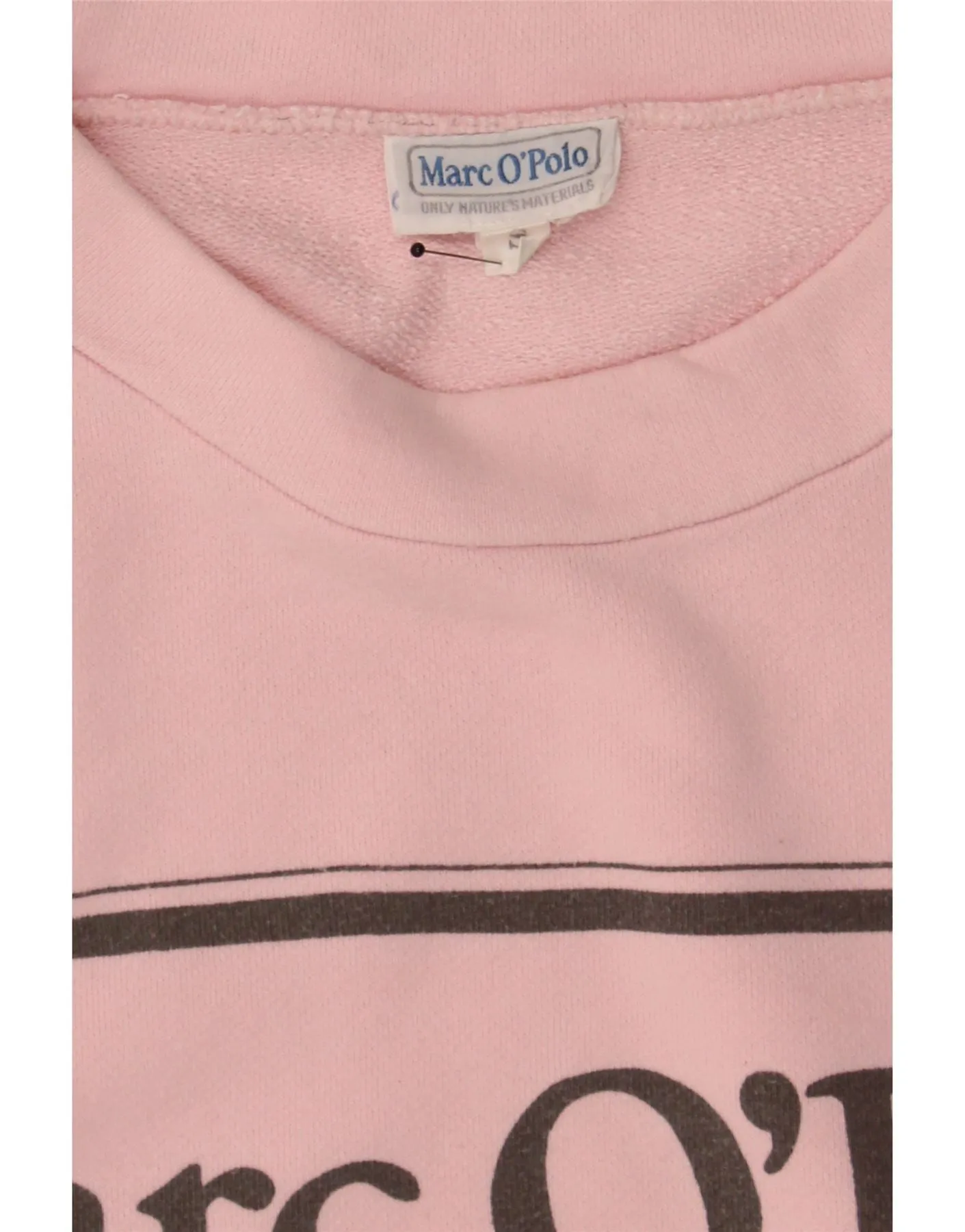 MARC O'POLO Womens Oversized Graphic Sweatshirt Jumper UK 10 Small Pink