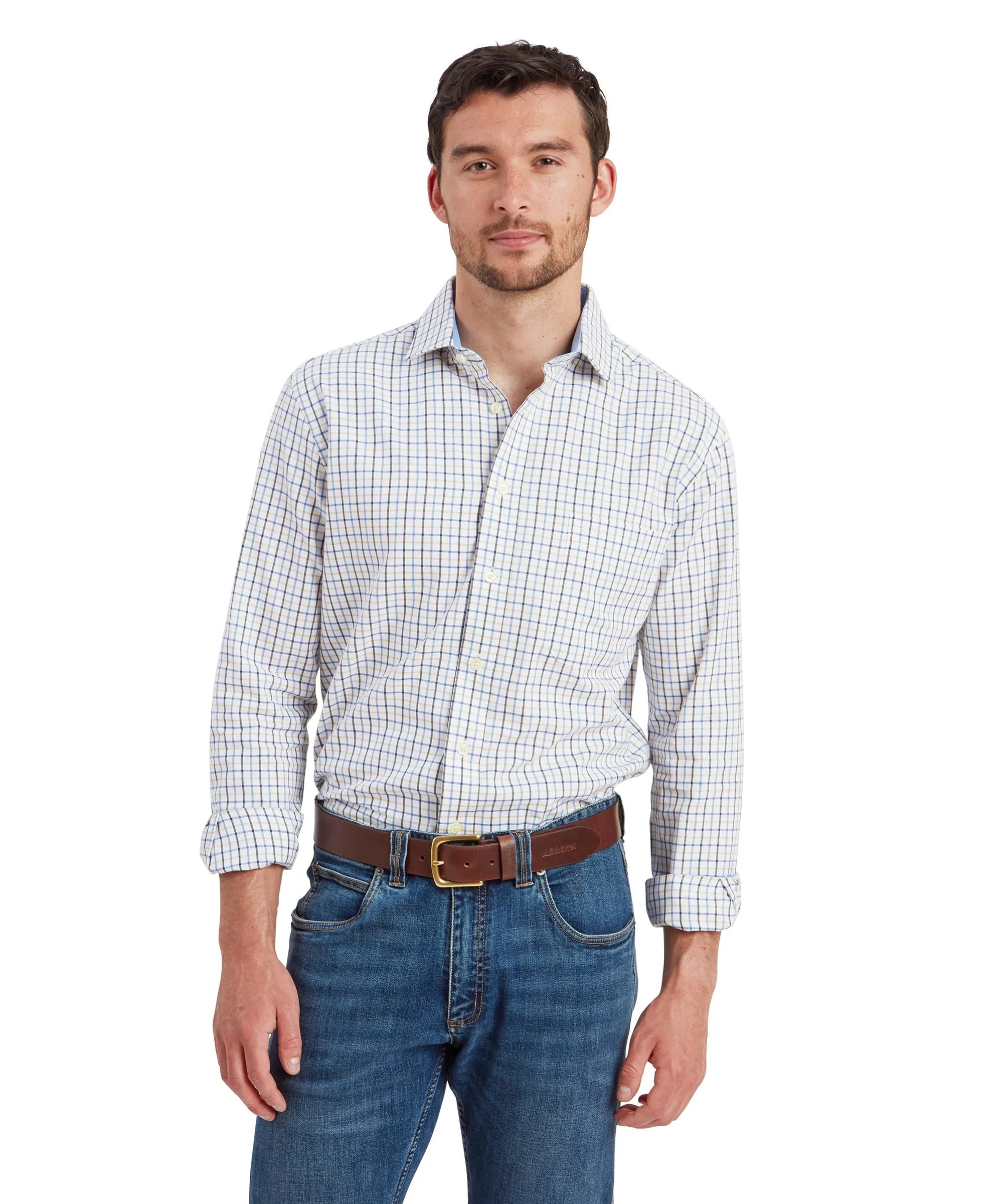 Milton Tailored Shirt - Vintage Navy/Imp Blue