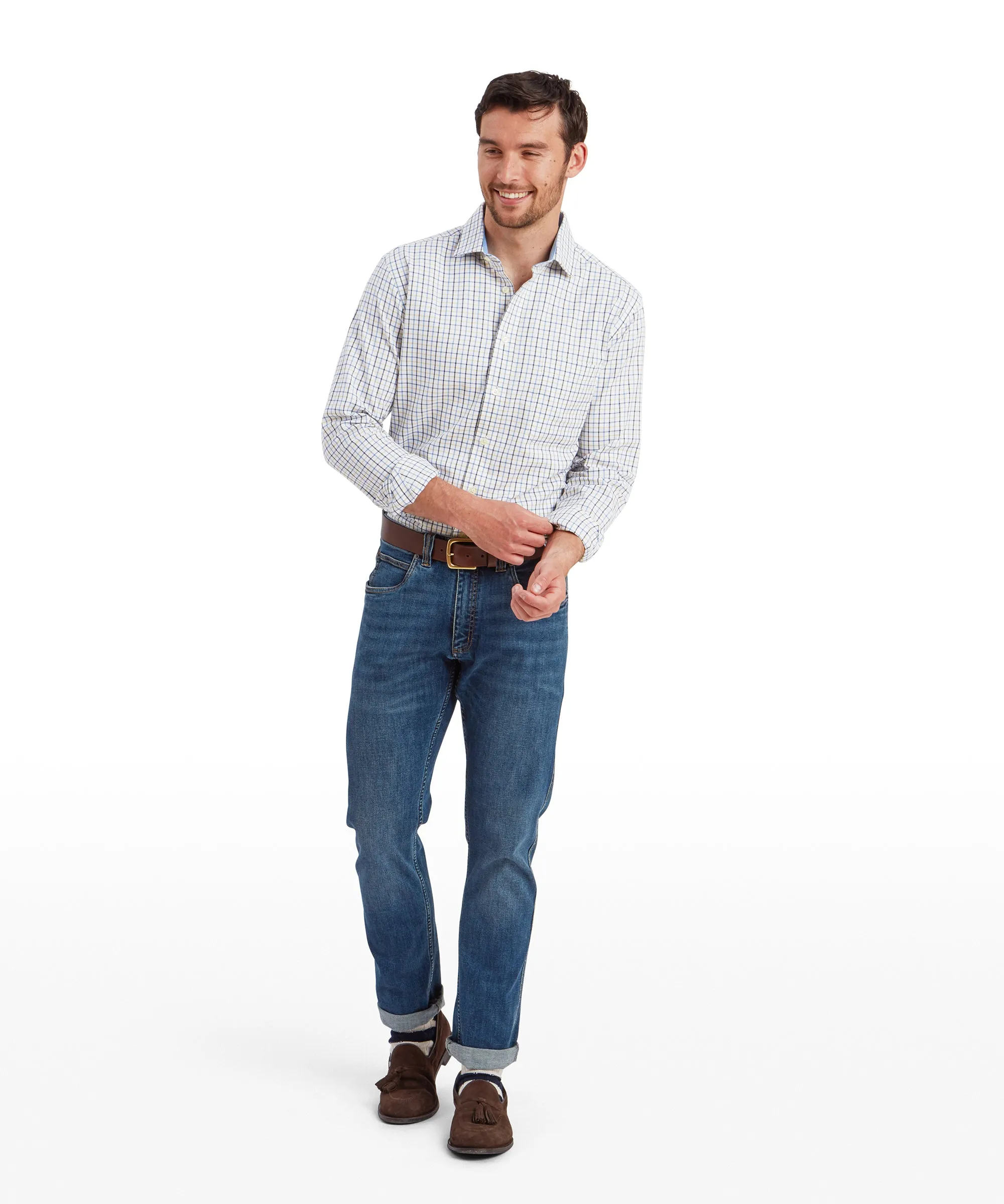 Milton Tailored Shirt - Vintage Navy/Imp Blue