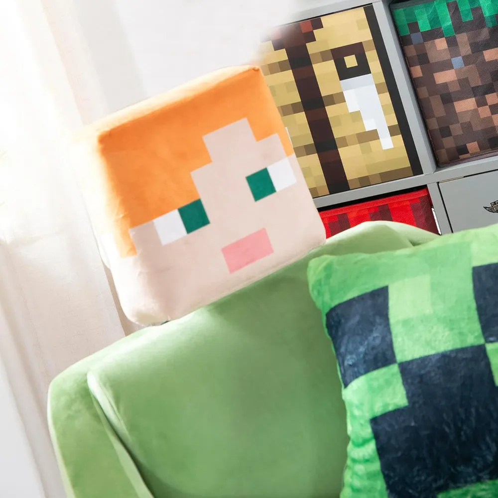 Minecraft: Relax Pillow - Alex Character Lounge Cushion with Armrests