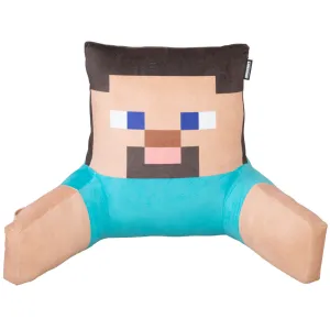 Minecraft Steve Relax Pillow - Character Lounge Cushion with Armrests