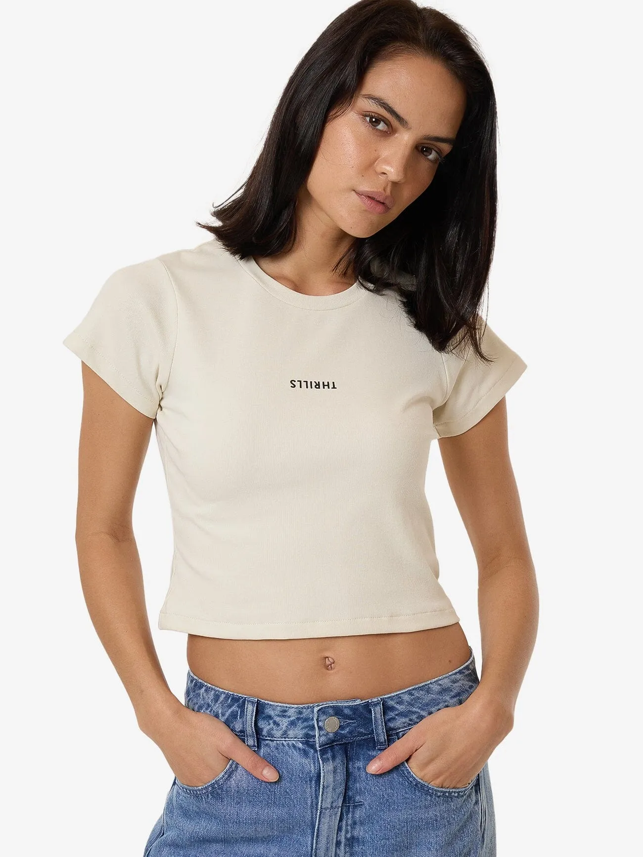 Minimal Thrills Mini Tee - Heritage White