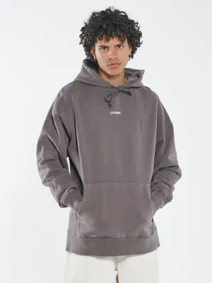 Minimal Thrills Slouch Pull On Hood - Plum