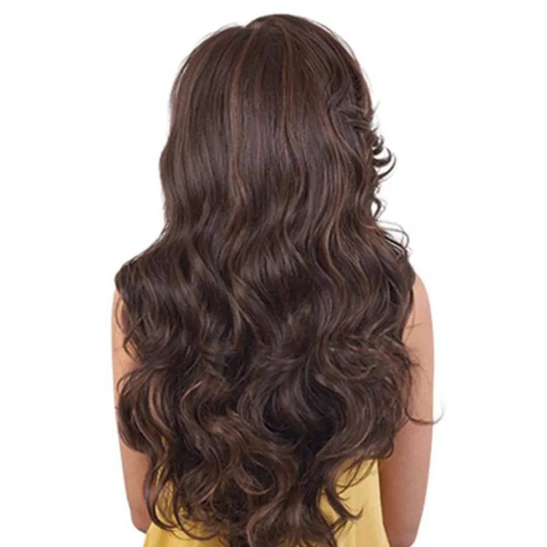 Motown Tress Let's Lace Deep Lace Part Super Glam Synthetic Glueless Wig- 26 Venus