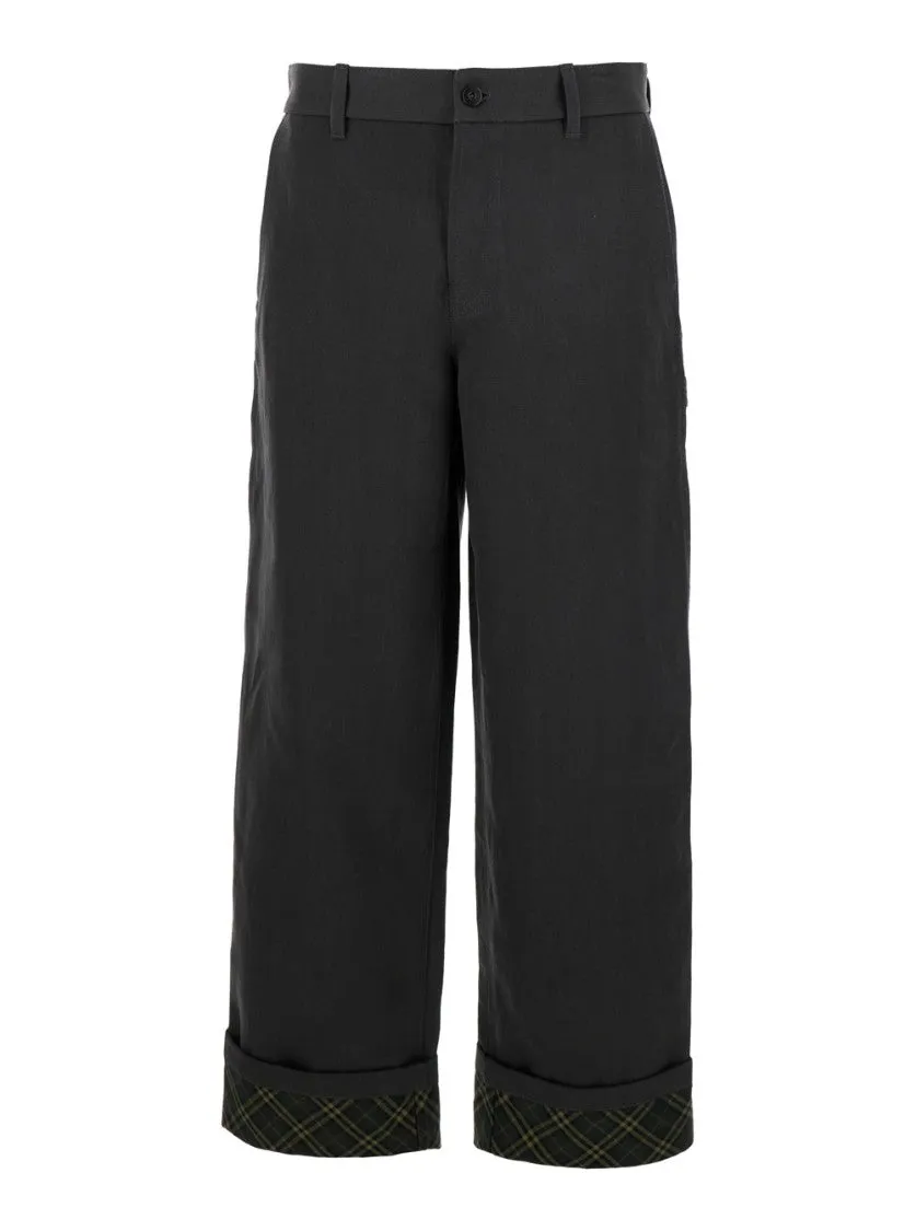 Mw Relaxed Check Lined Work Trousers