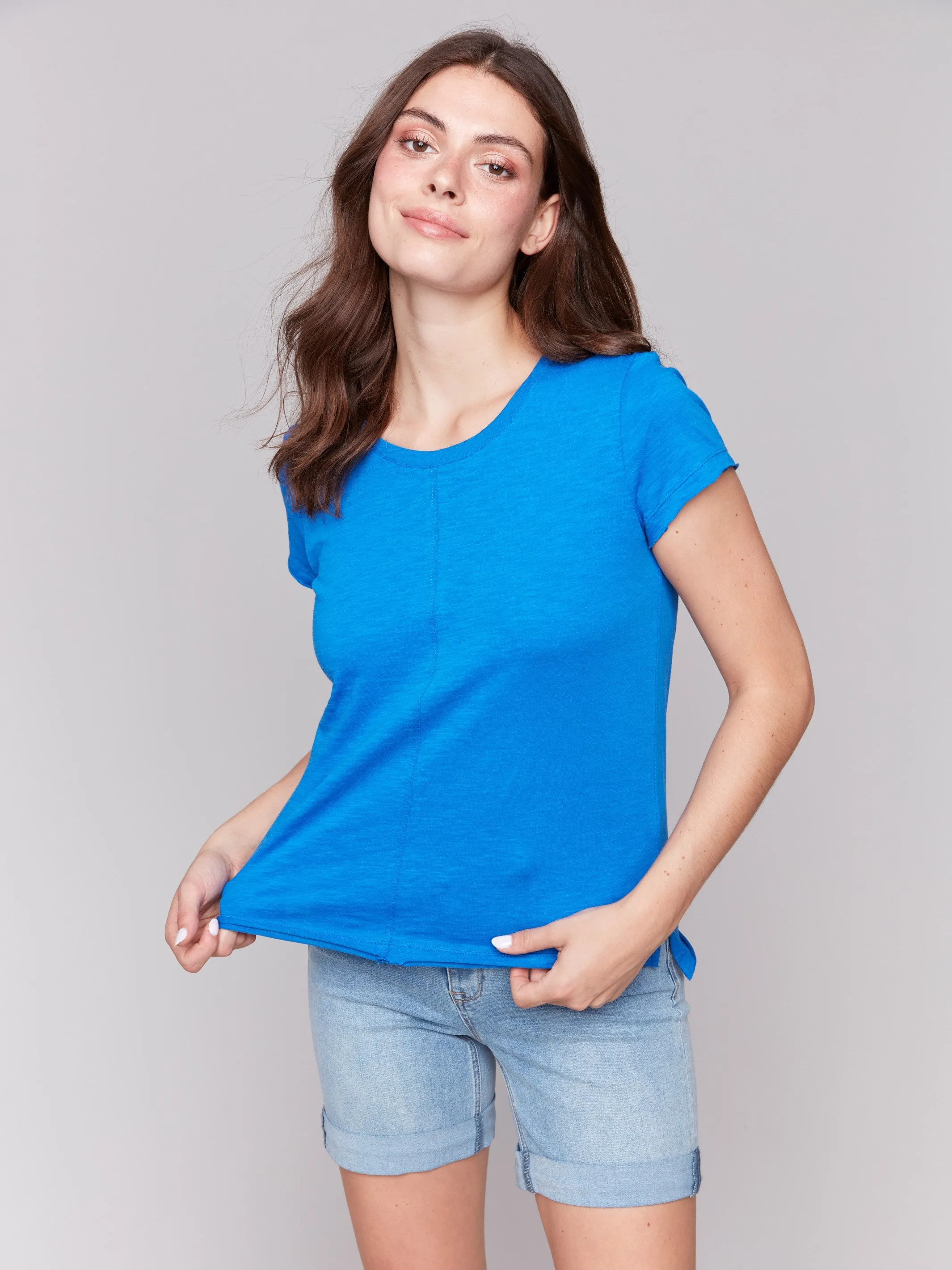 Organic Cotton Slub T-shirt - Coastal