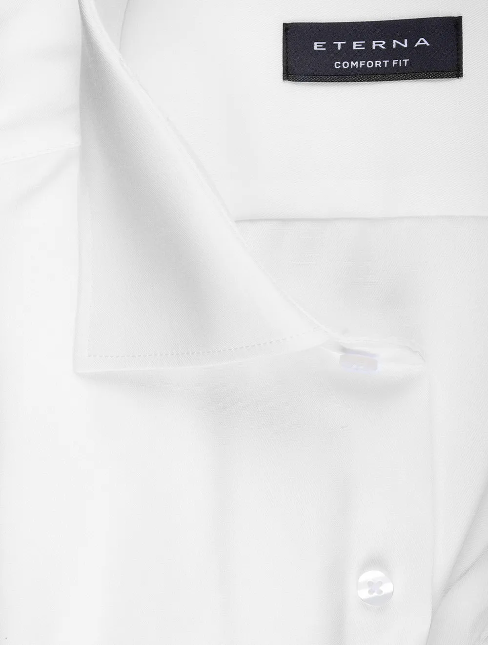 Plain Cotton Comfort Fit Shirt White