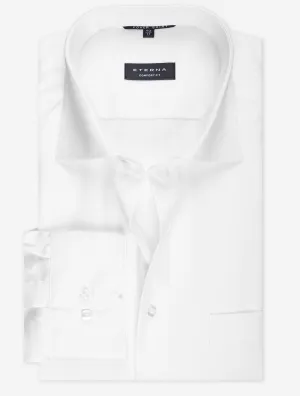 Plain Cotton Comfort Fit Shirt White