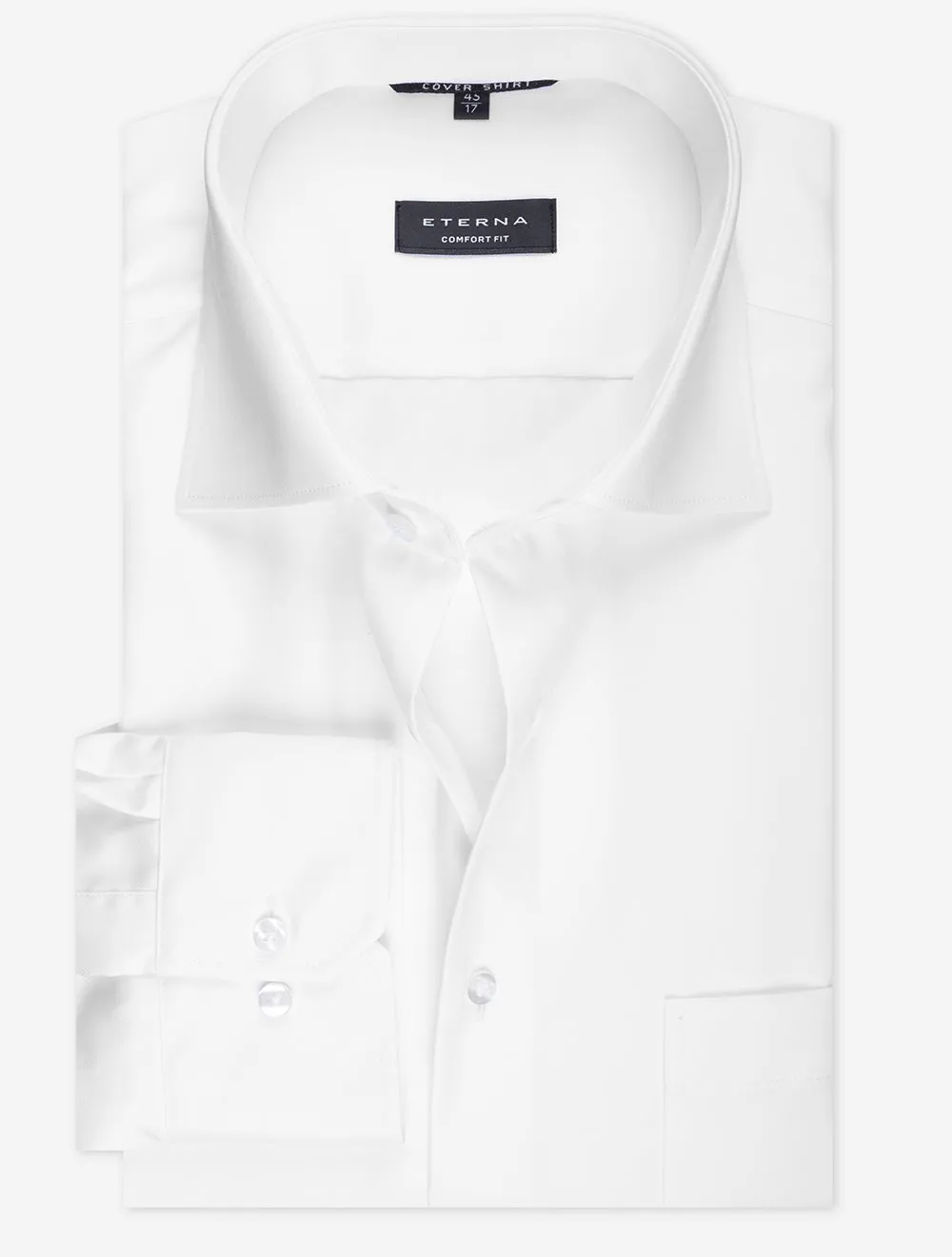 Plain Cotton Comfort Fit Shirt White
