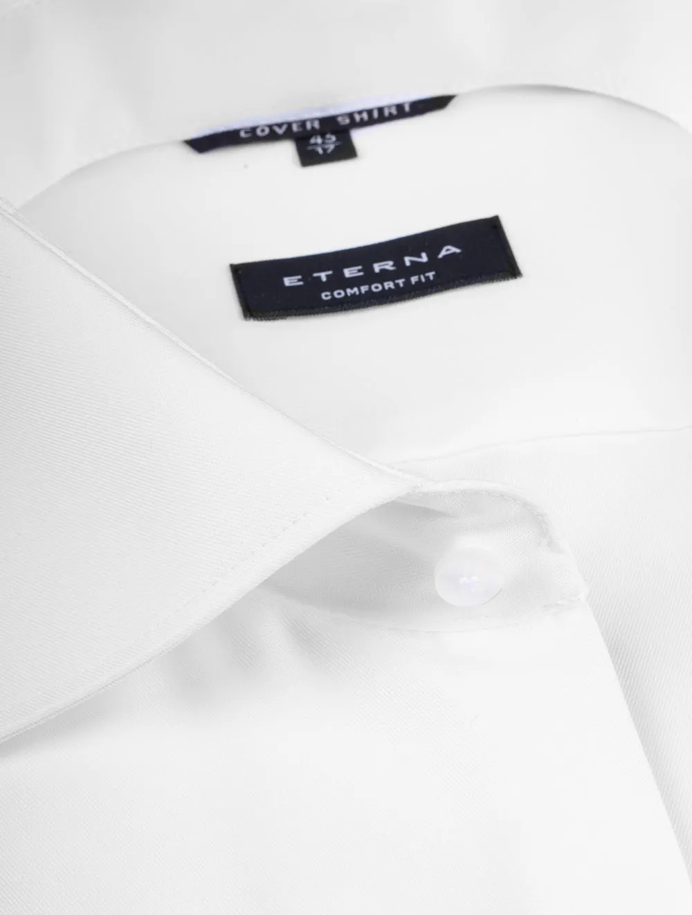 Plain Cotton Comfort Fit Shirt White