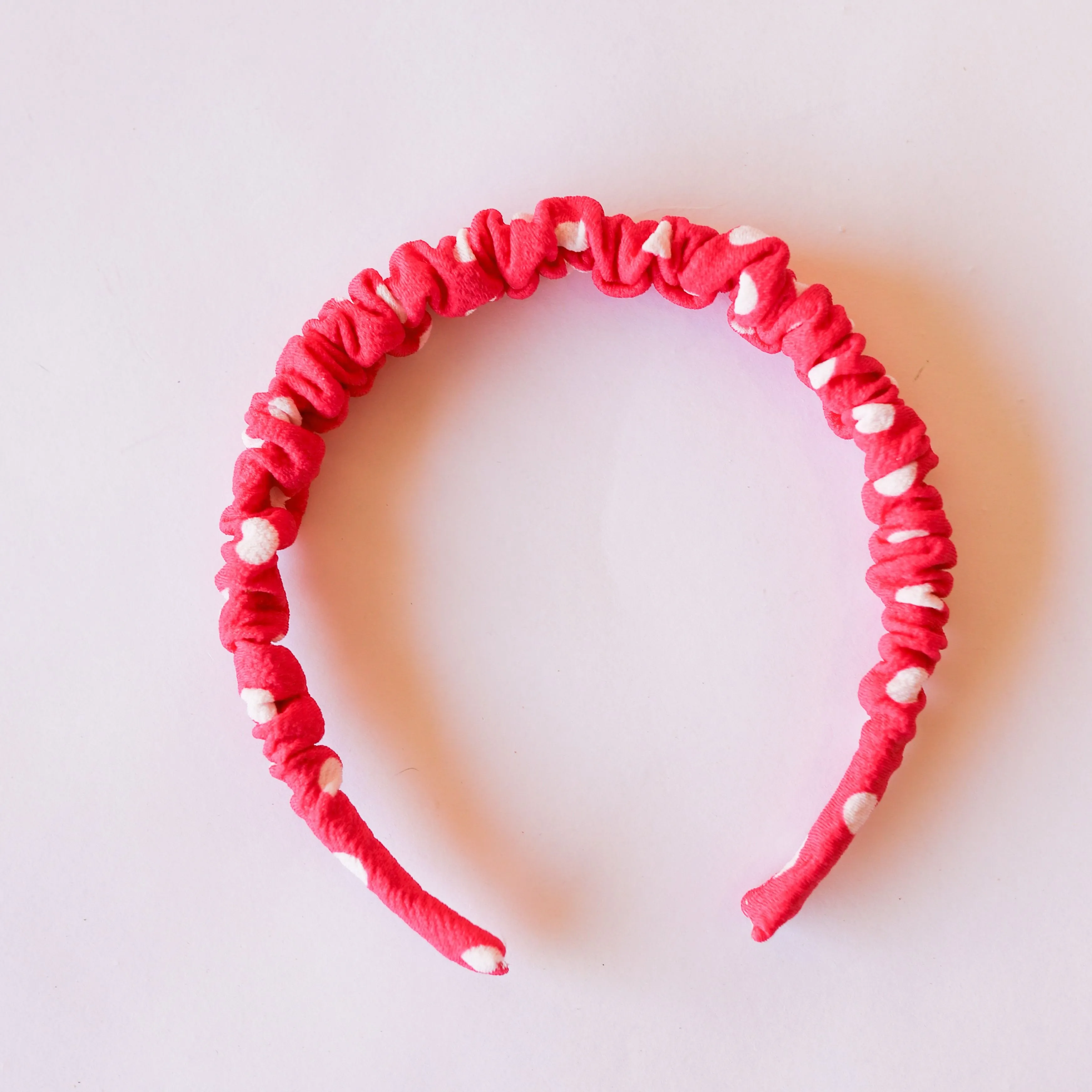 Polka Dot Ruched Headbands
