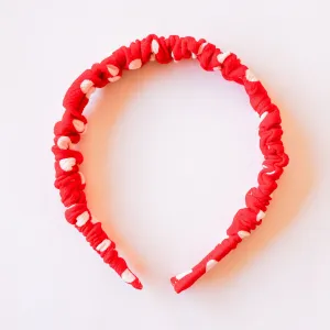 Polka Dot Ruched Headbands