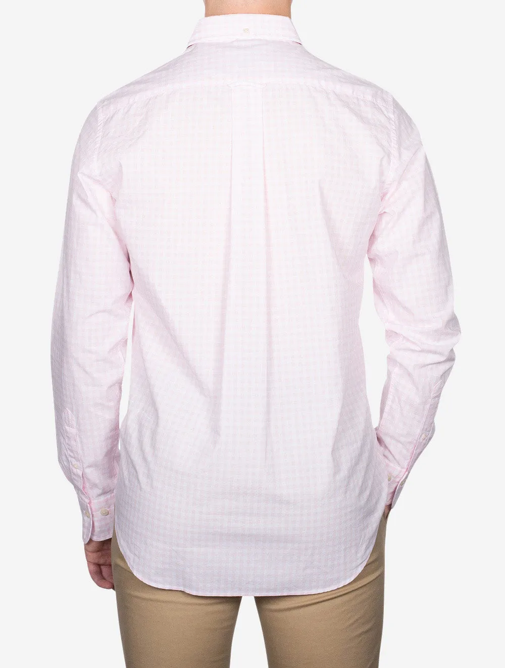 Poplin Gingham Regular Fit Shirt Light Pink
