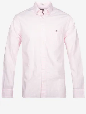 Poplin Gingham Regular Fit Shirt Light Pink