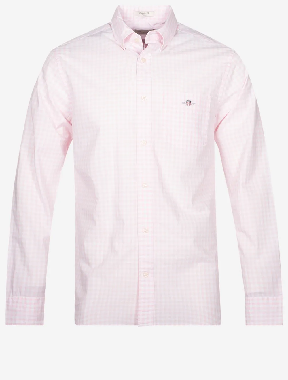 Poplin Gingham Regular Fit Shirt Light Pink