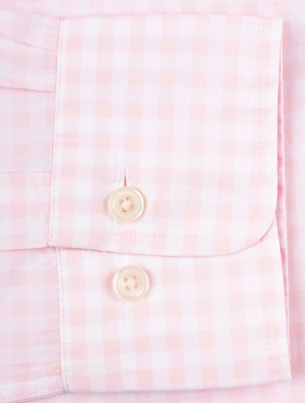 Poplin Gingham Regular Fit Shirt Light Pink