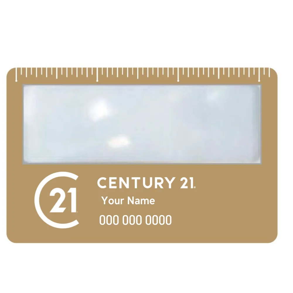 Portable Credit Card Magnifier with Ruler - Personalized