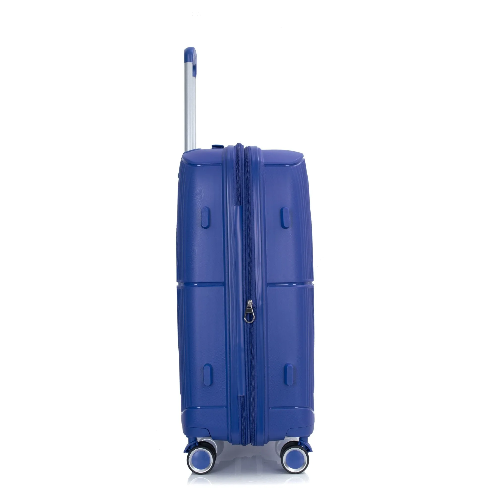 PP Expandable Luggage Sets with TSA Lock and Spinner Wheels, 3-Piece Set Hardshell Suitcase with Zippered Pocket