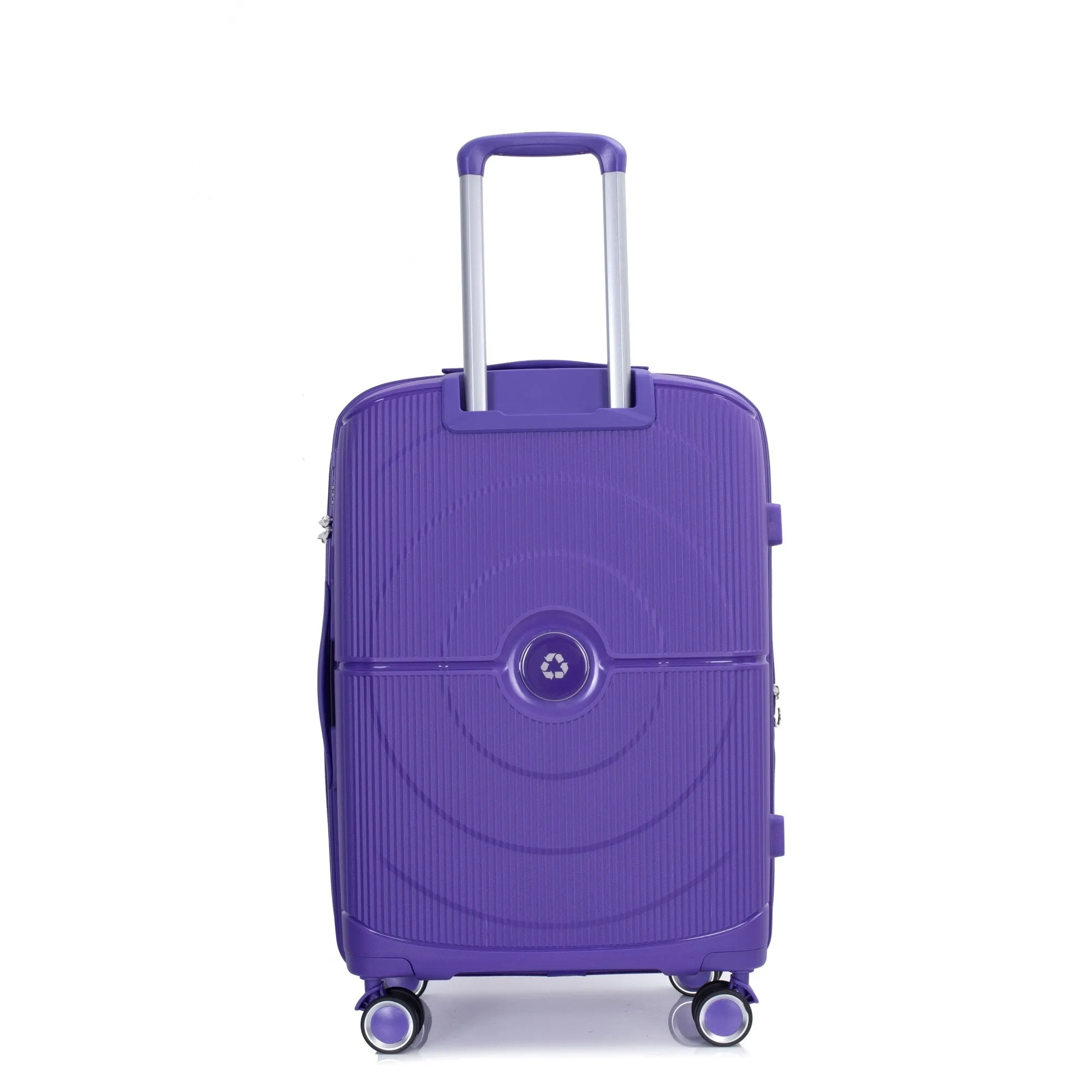PP Expandable Luggage Sets with TSA Lock and Spinner Wheels, 3-Piece Set Hardshell Suitcase with Zippered Pocket