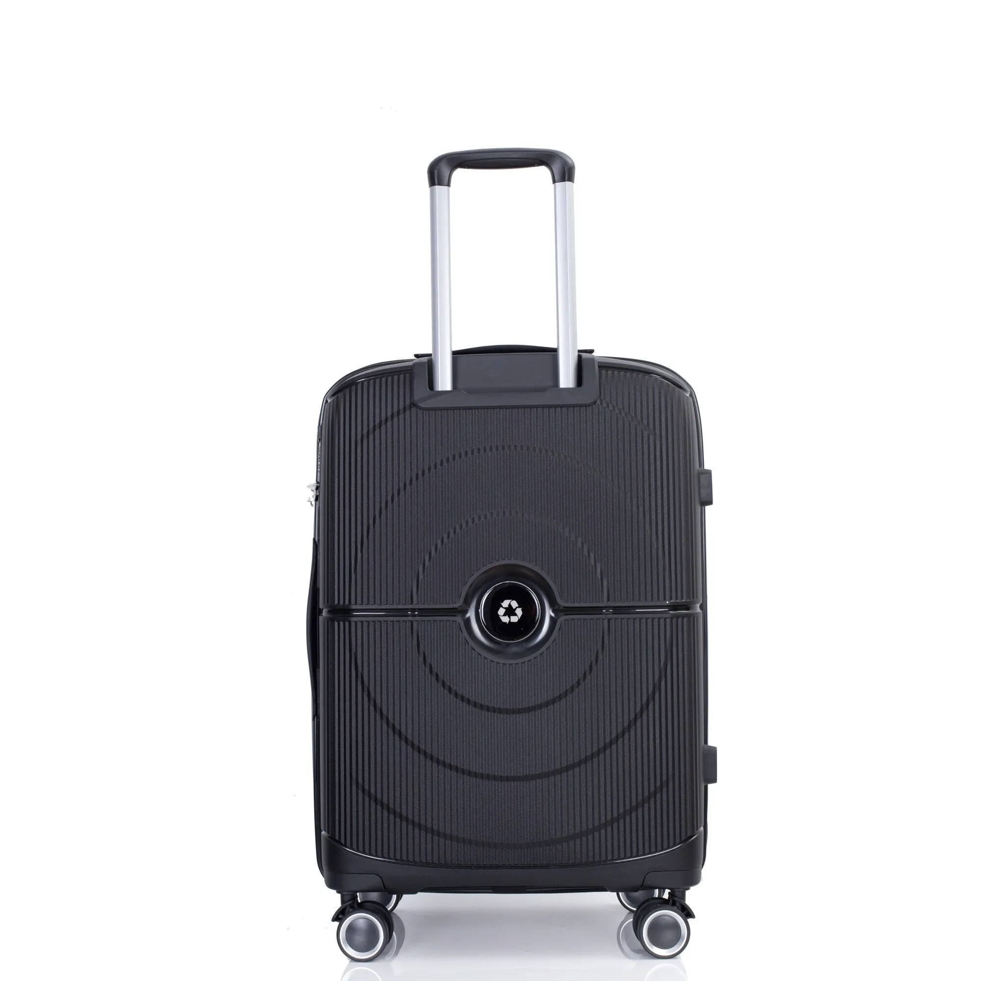 PP Expandable Luggage Sets with TSA Lock and Spinner Wheels, 3-Piece Set Hardshell Suitcase with Zippered Pocket