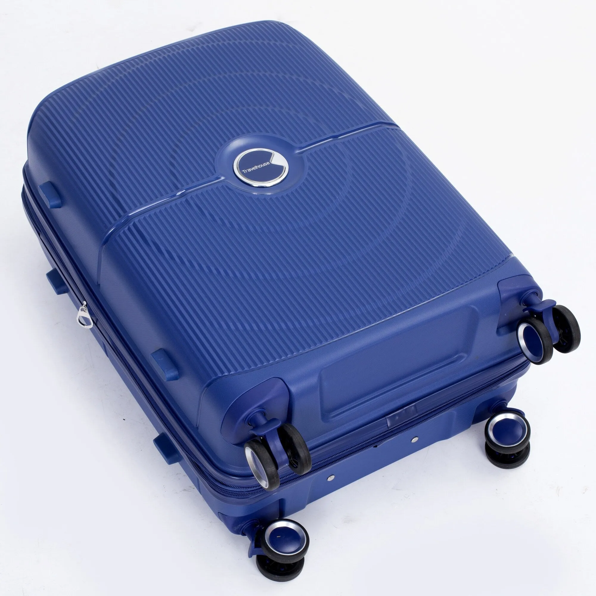 PP Expandable Luggage Sets with TSA Lock and Spinner Wheels, 3-Piece Set Hardshell Suitcase with Zippered Pocket