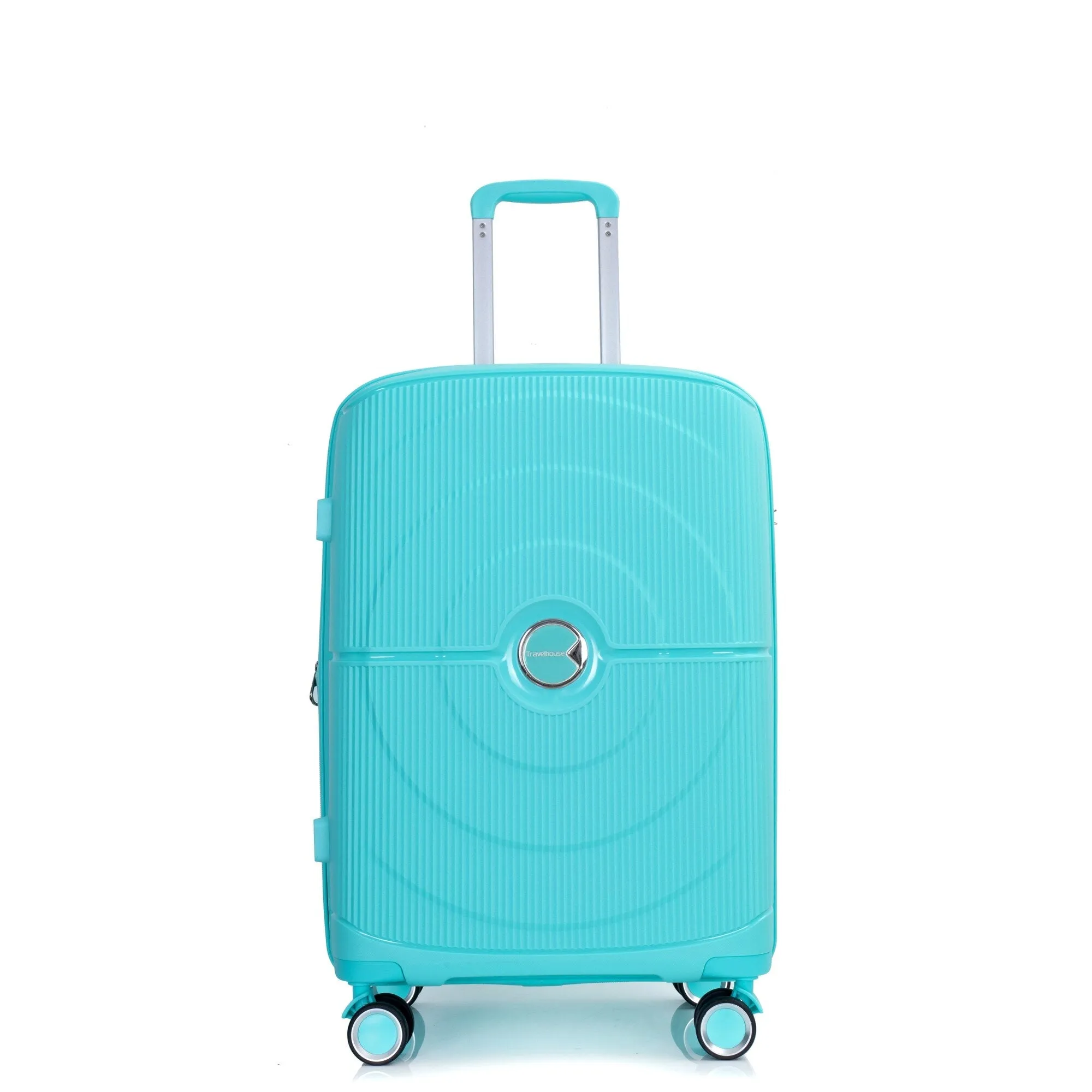 PP Expandable Luggage Sets with TSA Lock and Spinner Wheels, 3-Piece Set Hardshell Suitcase with Zippered Pocket