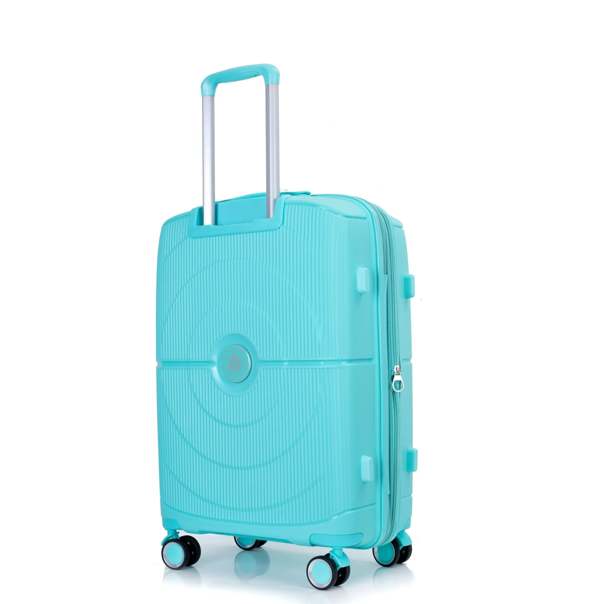 PP Expandable Luggage Sets with TSA Lock and Spinner Wheels, 3-Piece Set Hardshell Suitcase with Zippered Pocket