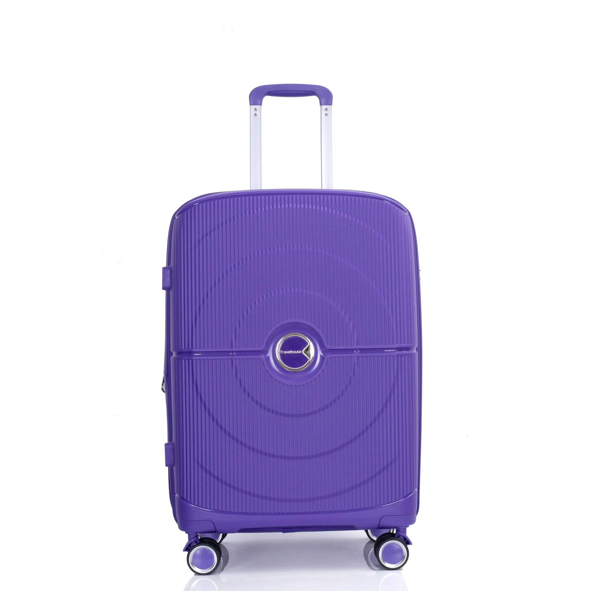 PP Expandable Luggage Sets with TSA Lock and Spinner Wheels, 3-Piece Set Hardshell Suitcase with Zippered Pocket