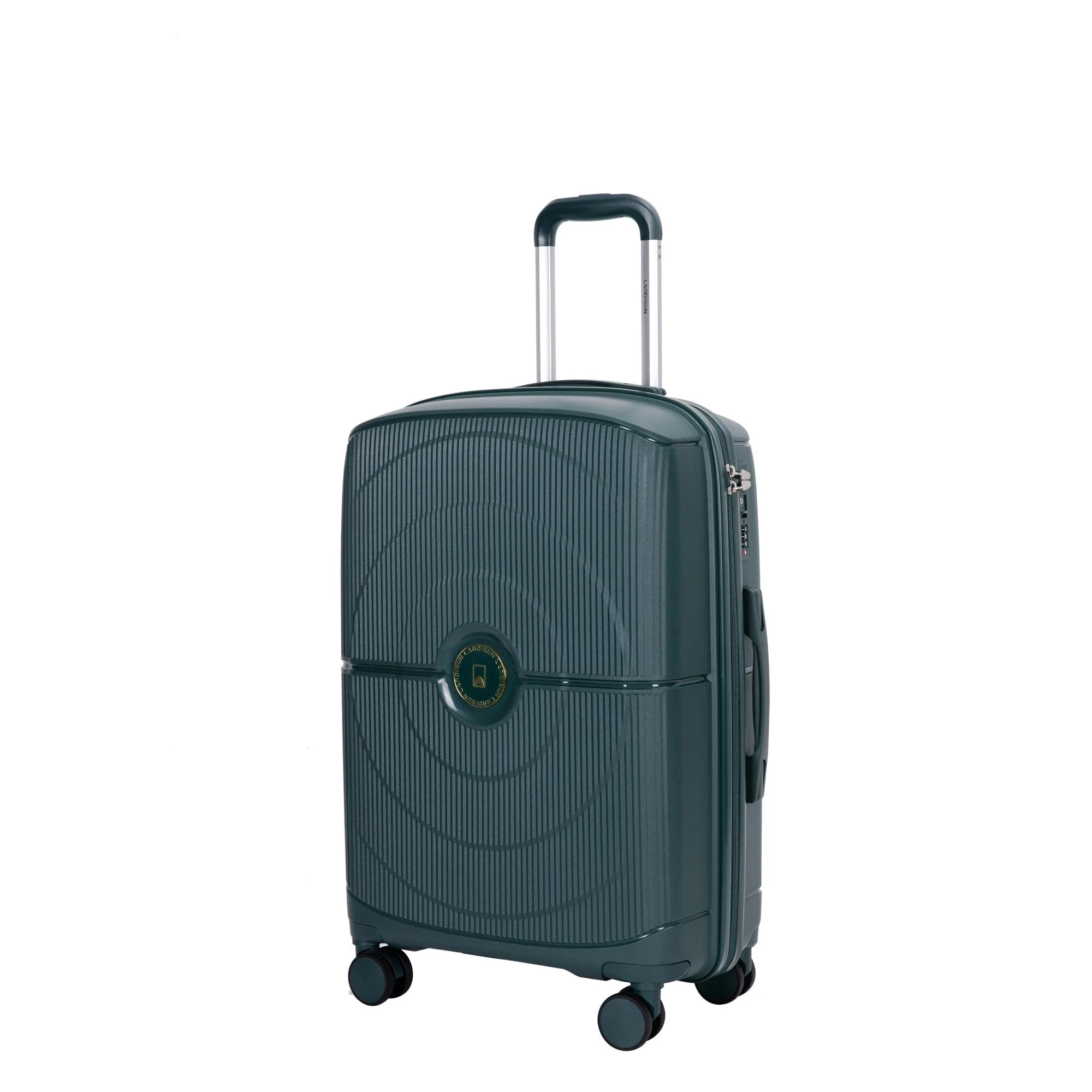 PP Expandable Luggage Sets with TSA Lock and Spinner Wheels, 3-Piece Set Hardshell Suitcase with Zippered Pocket