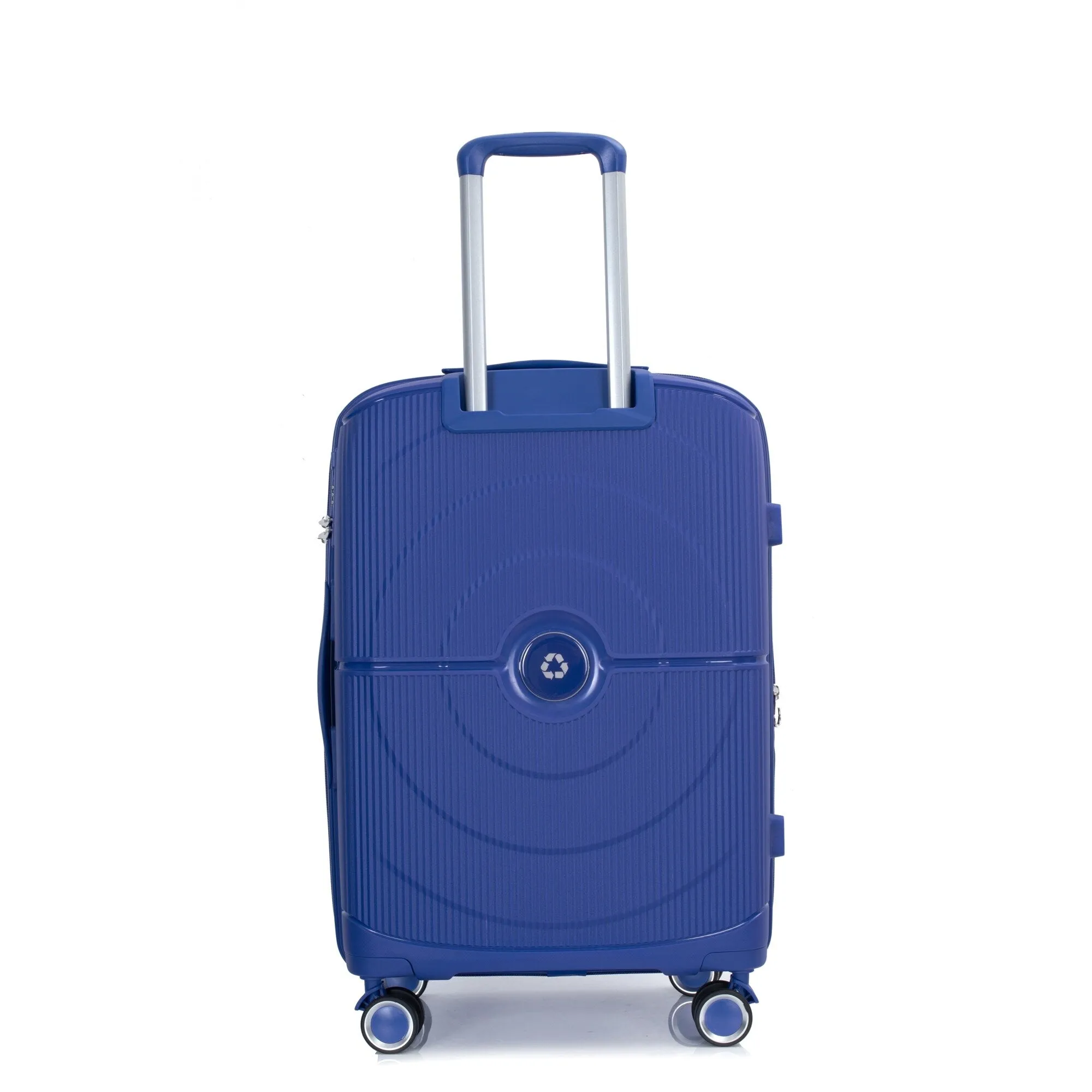 PP Expandable Luggage Sets with TSA Lock and Spinner Wheels, 3-Piece Set Hardshell Suitcase with Zippered Pocket